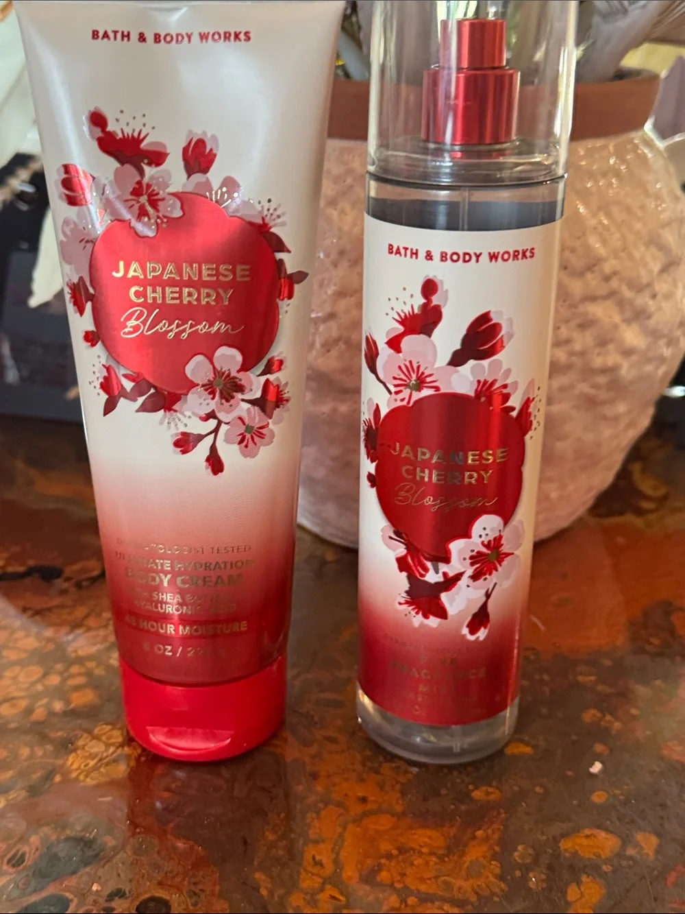 Bath & Body Works 4 Pc Japanese Cherry Blossom Lotion & Mist Set